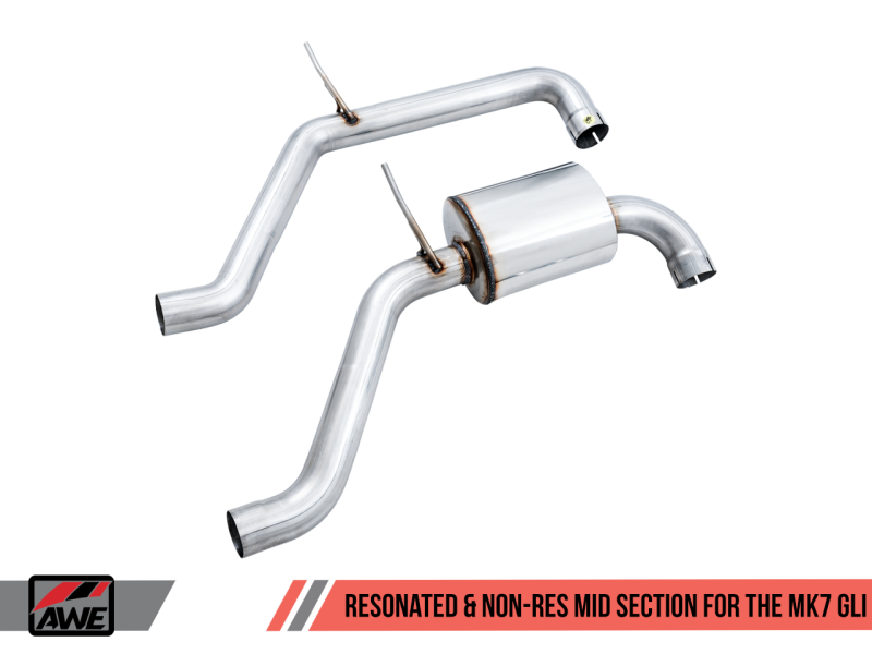 AWE Tuning 18-21 Volkswagen Jetta GLI Mk7 Resonated Exhaust Conversion Kit-thumbmail-2