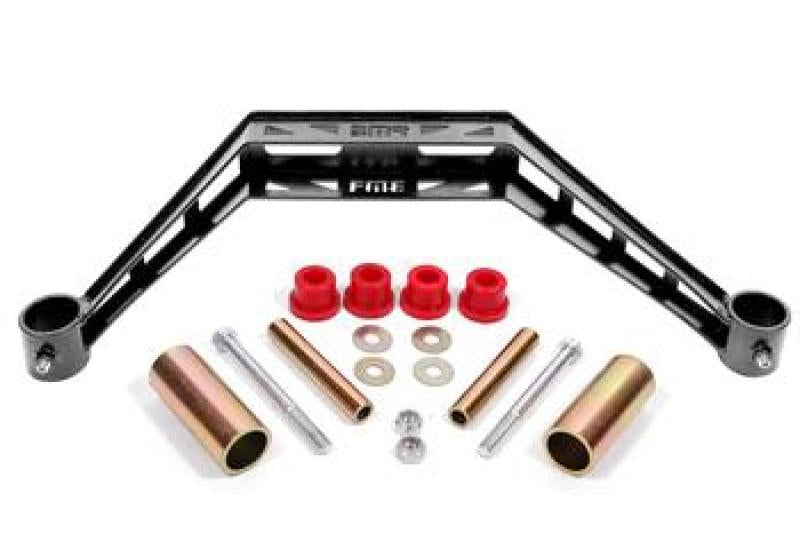 BMR 79-93 Ford Mustang Transmission Crossmember TH400 / T-56 - Black Hammertone-thumbmail-1