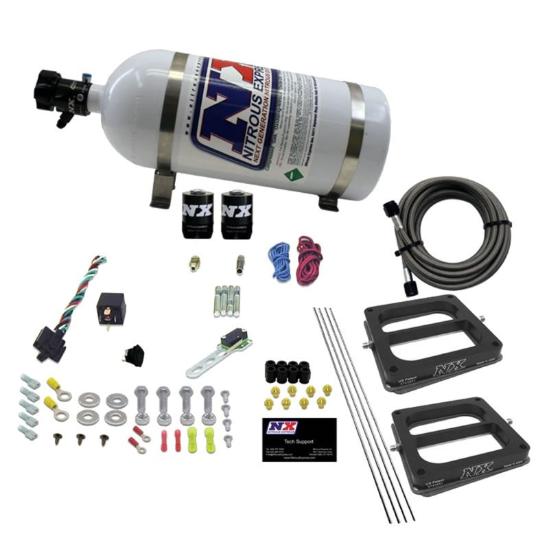 Nitrous Express Dual/Dominator/Gasoline Nitrous Kit (50-300HP) w/10lb Bottle-thumbmail-1