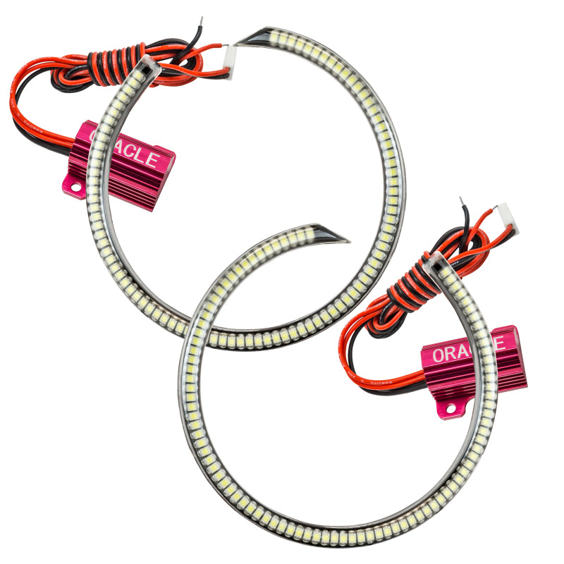 Oracle Ford Mustang 10-13 WP LED Fog Halo Kit (Grille Style) - White-thumbmail-4