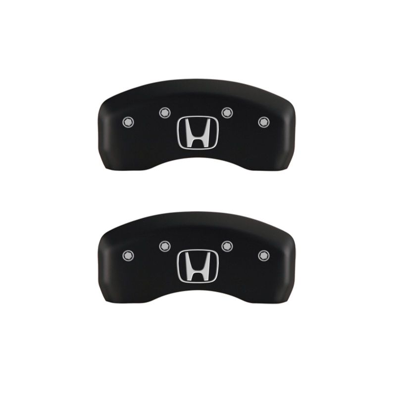MGP 4 Caliper Covers Engraved Front Honda Engraved Rear H Logo Red finish silver ch-thumbmail-4