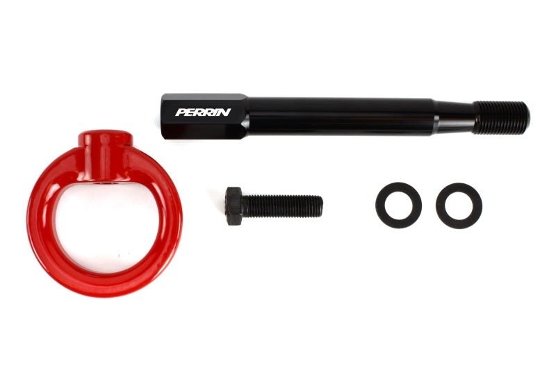 Perrin 2022+ BRZ/GR86 Tow Hook Kit (Front) - Red-thumbmail-2