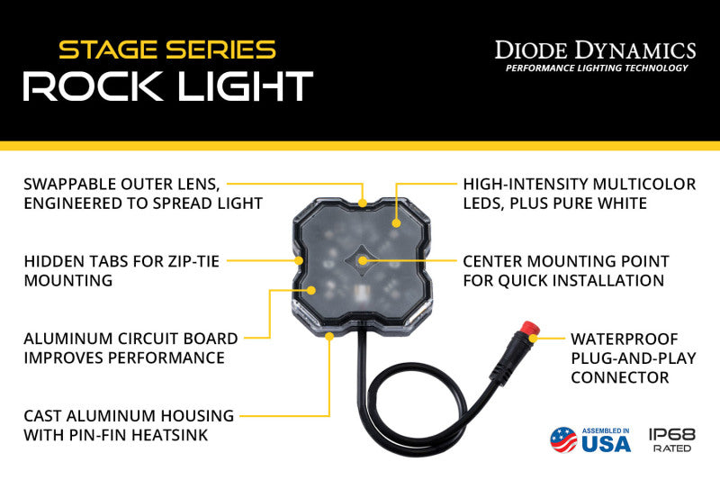 Diode Dynamics Stage Series RGBW LED Rock Light (one)-thumbmail-4
