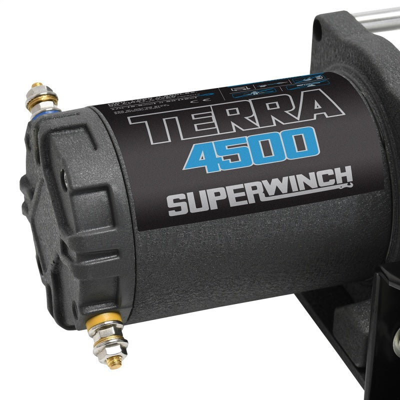 Superwinch 4500 LBS 12V DC 15/64in x 50ft Steel Rope Terra 4500 Winch - Gray Wrinkle-thumbmail-4