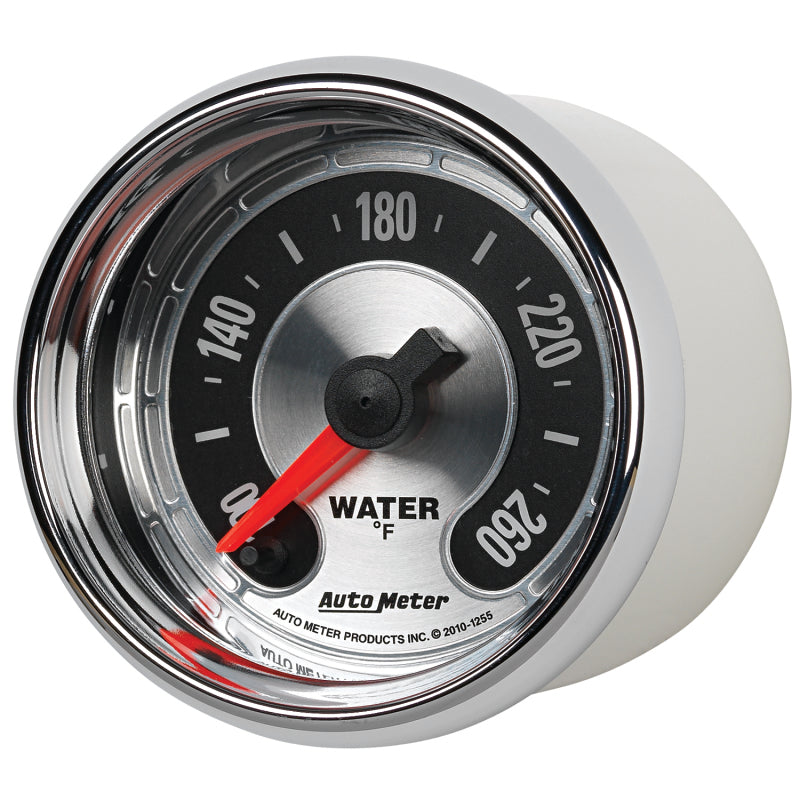Autometer American Muscle 52mm Full Sweep Electric 100-260 Deg F Water Temperature Gauge
