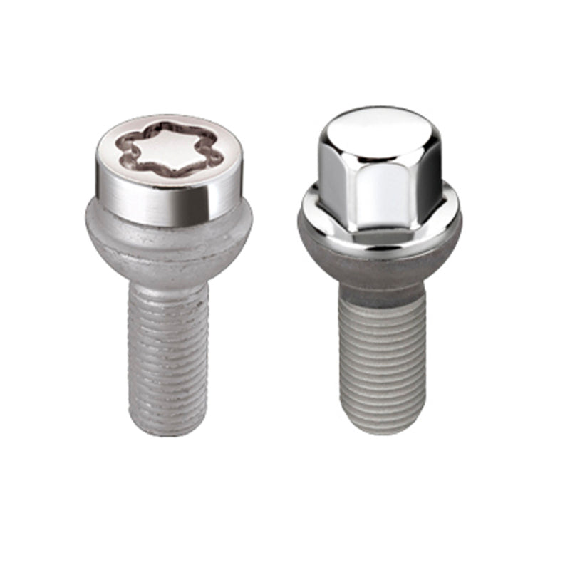 McGard 5 Lug Hex Install Kit w/Locks (Radius Seat Bolt) M14X1.5 / 17mm Hex / 26.3mm Shank L - Chrome-thumbmail-2