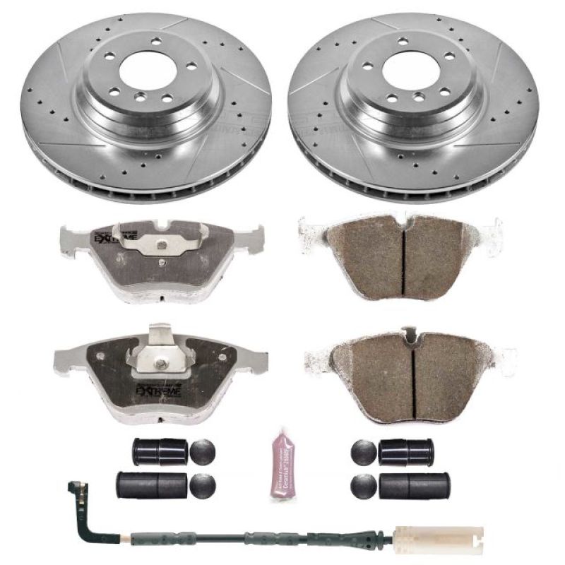 Power Stop 2009 BMW 335i xDrive Front Z26 Street Warrior Brake Kit-thumbmail-1