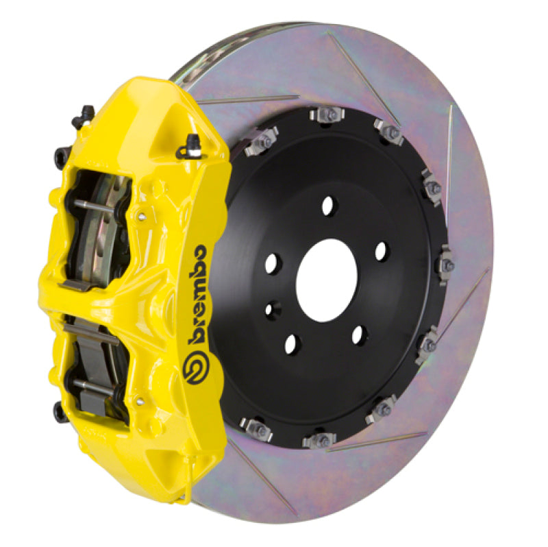 Brembo 03-08 SL55 AMG (Excl Black Series) Fr GT BBK 6Pist Cast 405x34 2pc Rotor Slot Type1-Yellow-thumbmail-1