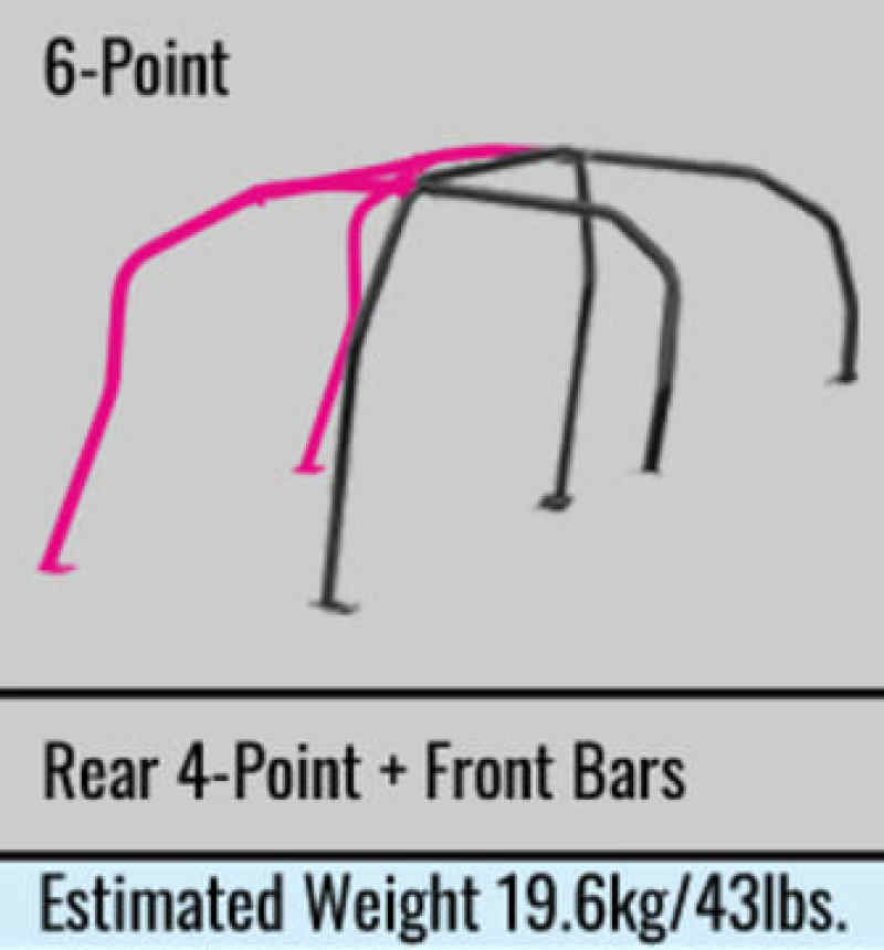 Cusco Chromoly Roll Cage 6 Point 4 Passenger Escape Dash 2015 Subaru WRX / STI-thumbmail-1