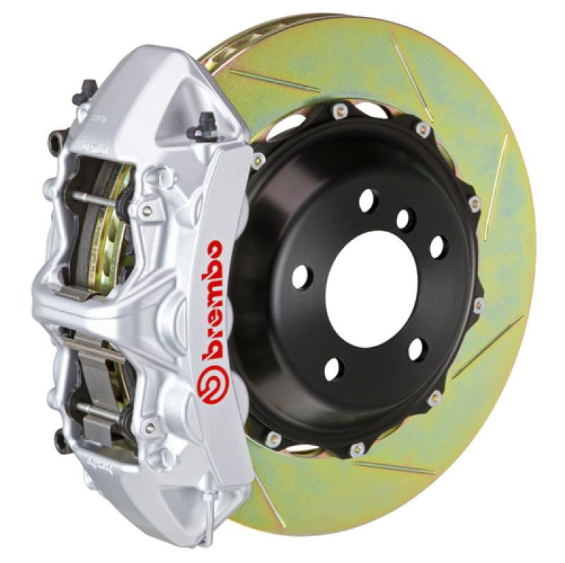Brembo 06-12 325i Excl xDrive Fr GT BBK 6Pis Cast 380x32 2pc Rotor Slotted Type1-Silver-thumbmail-1