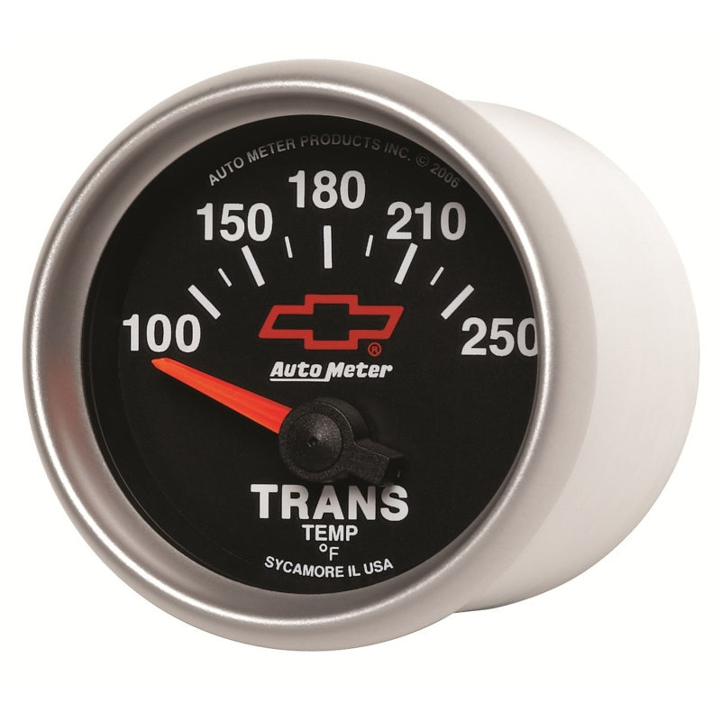 Autometer GM Bowtie Black 2-1/16in 100-250 Degree F Electronic Transmission Temperature Gauge-thumbmail-3
