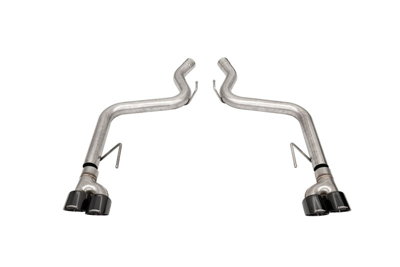 Corsa 18-21 Ford Mustang GT Black 3.0in PVD AxleBack Exhaust w/4.0in Quad Pro Tips-thumbmail-1