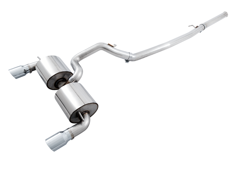 AWE Tuning Ford Focus RS Touring Edition Cat-back Exhaust- Non-Resonated - Chrome Silver Tips-thumbmail-2