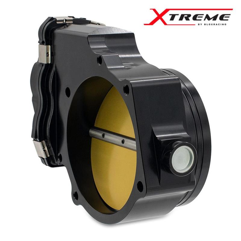 BLOX Racing 2015+ Dodge Hellcat / Jeep Trackhawk 6.2L 105mm Electronic Billet Throttle Body - Black-thumbmail-2