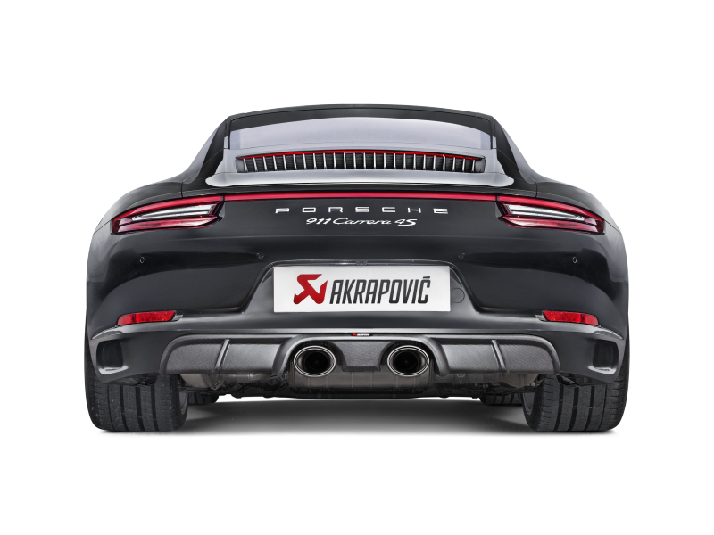 Akrapovic 16-17 Porsche 911 Carrera S/4/4S/GTS (991.2) Slip-On Line (Titanium) w/ Titanium Tips-thumbmail-2