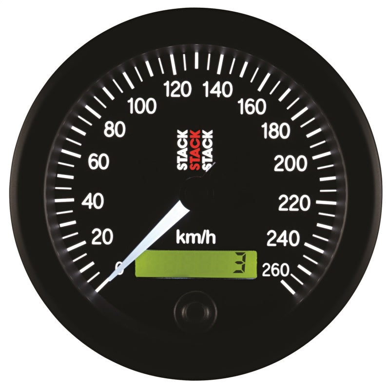 Autometer Stack 88mm 0-260 KM/H Electronic Speedometer - Black-thumbmail-3