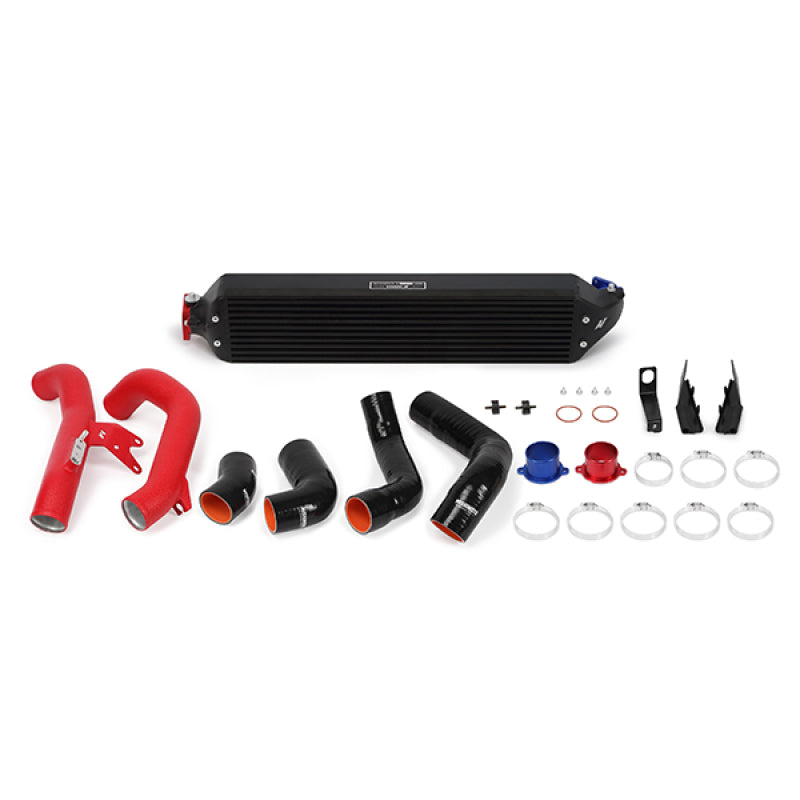 Mishimoto 2016+ Honda Civic 1.5T / 2017+ Honda Civic Si Black Intercooler Kit w/Red Pipes-thumbmail-3