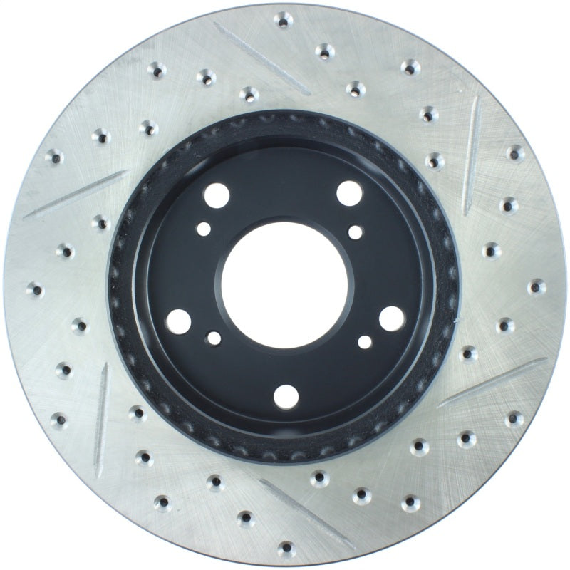 StopTech 02-06 Acura RSX Slotted & Drilled Right Front Rotor-thumbmail-4