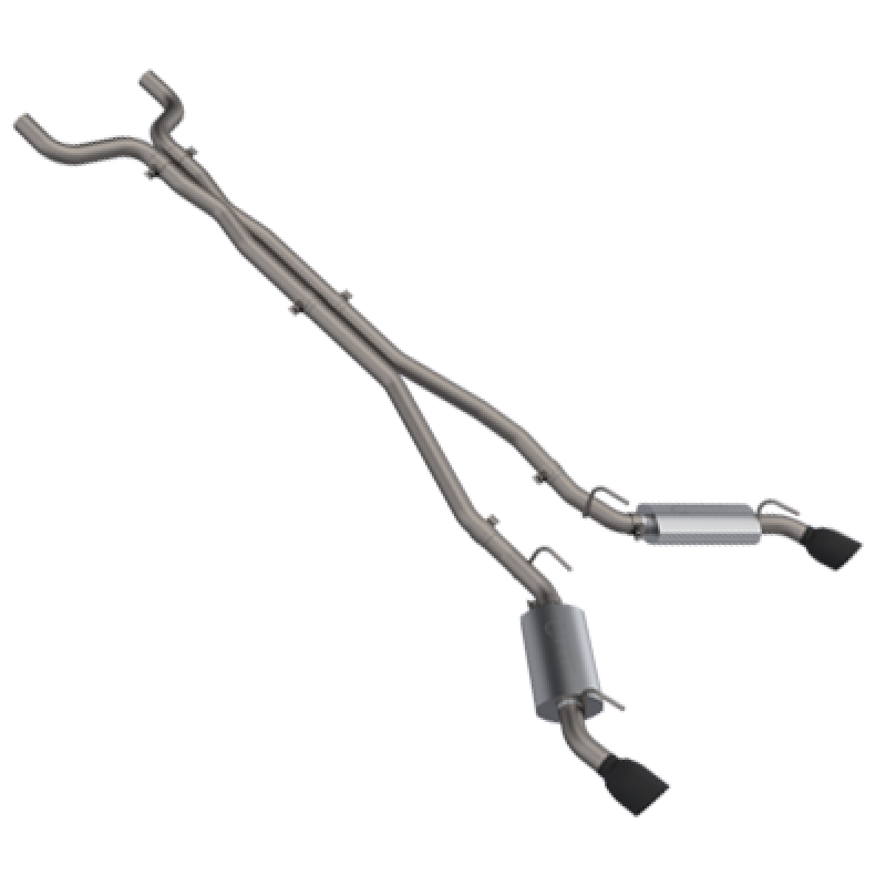 QTP 10-13 Chevrolet Camaro SS 6.2L 304SS AR3 Cat-Back Exhaust w/4.5in Black Tips-thumbmail-3