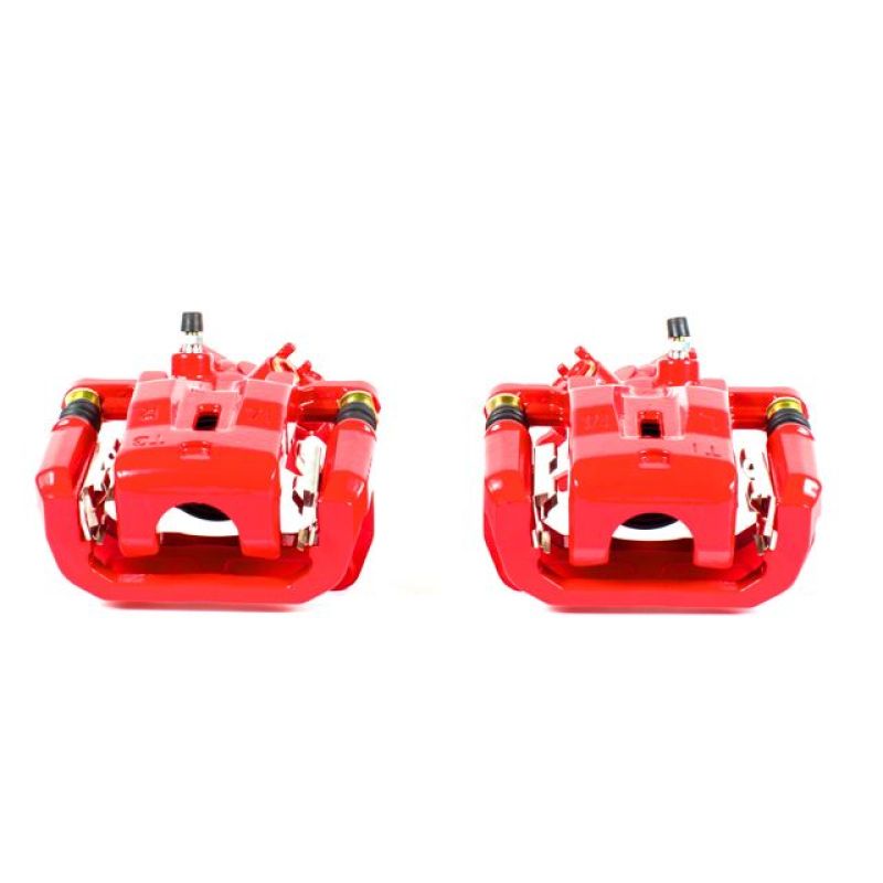 Power Stop 04-10 Mazda RX-8 Rear Red Calipers w/Brackets - Pair-thumbmail-1