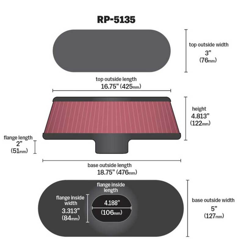 K&N Air Filter with Carbon Fiber Top and Base-thumbmail-6