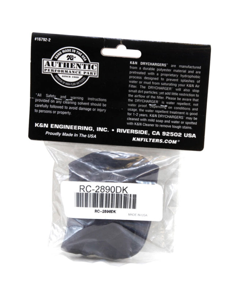 K&N Air Filter Wrap Drycharger RC-2890 Black-thumbmail-6