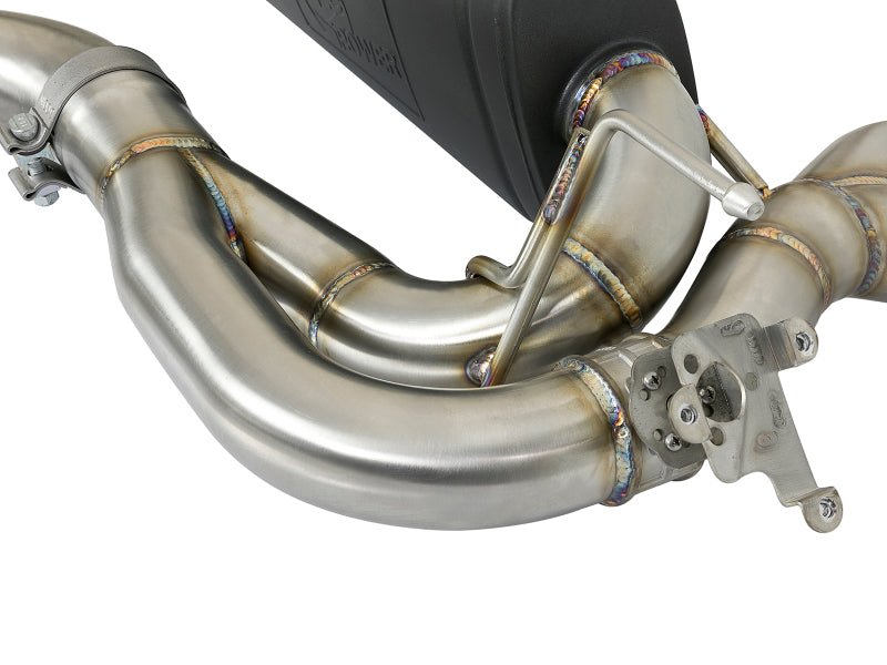 aFe MACH Force-Xp 2-1/2in SS Axle Back Exhaust w/Polished Tips 15+ BMW M3/M4 (F80/F82) L6 3.0L (tt)-thumbmail-4