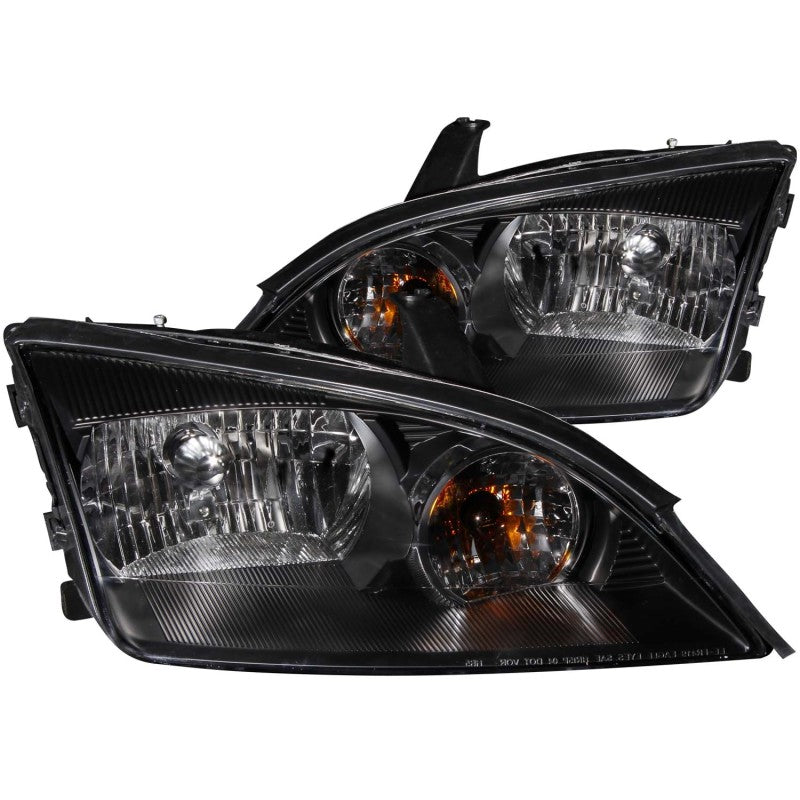 ANZO 2005-2007 Ford Focus Crystal Headlights Black-thumbmail-1