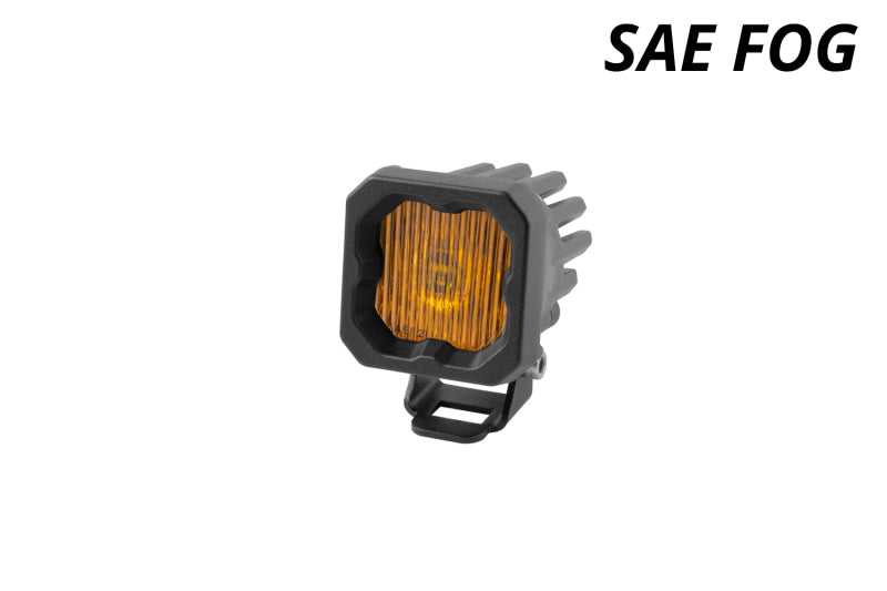 Diode Dynamics Stage Series C1 LED Pod - Yellow SAE Fog Standard ABL Each-thumbmail-2
