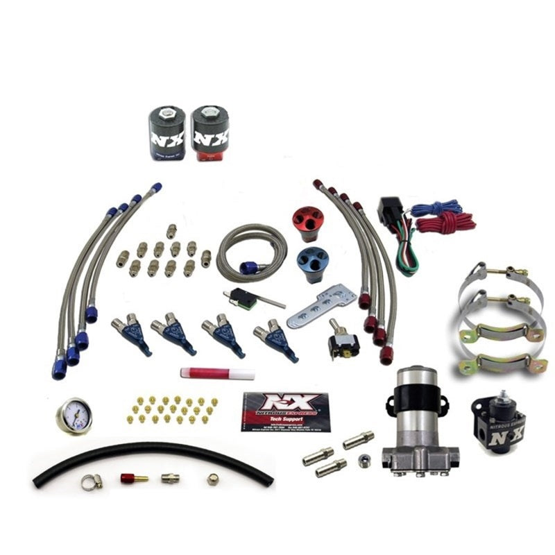 Nitrous Express 4 Cyl Piranha Nitrous Kit (Pro-Mod) w/o Bottle-thumbmail-2