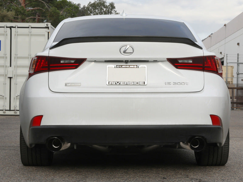 aFe POWER Takeda 16-17 Lexus IS200t L4-2.0L (t) 2.5in-3in 304 SS CB Exhaust w/ Black Tips-thumbmail-2