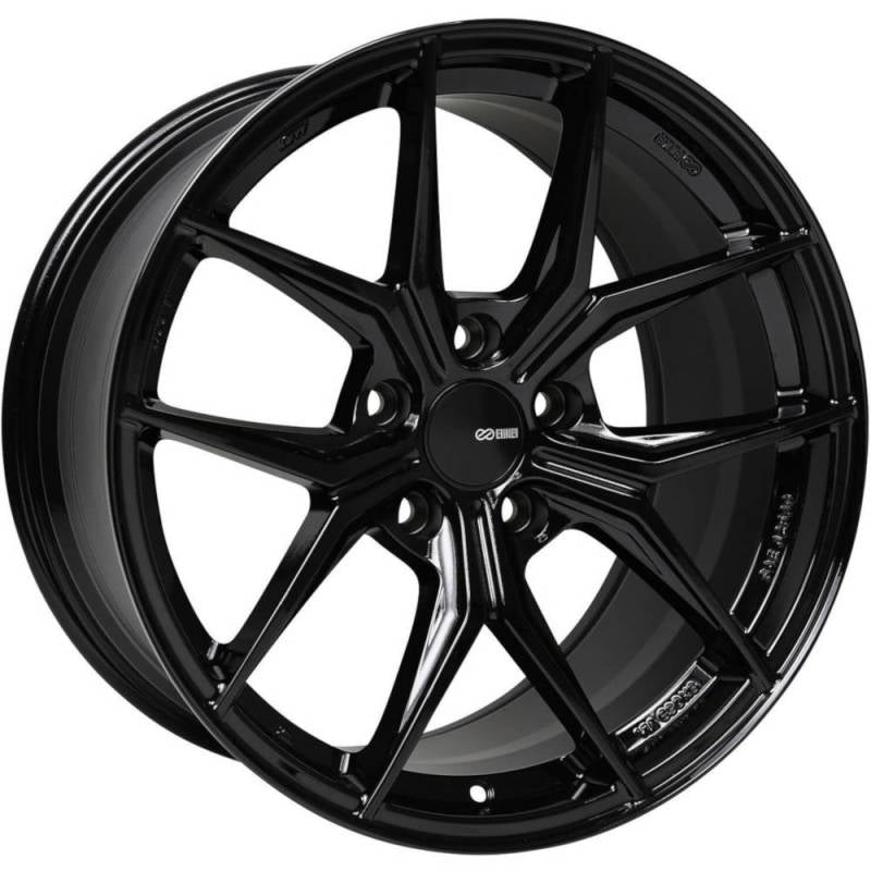 Enkei TSR-X 20x8.5 40mm Offset 5x120 BP 72.6mm Bore Gloss Black Wheel-thumbmail-1