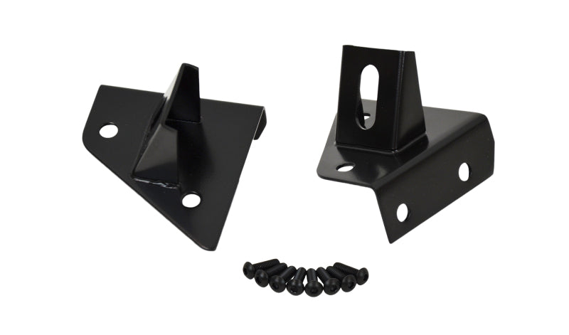 Kentrol 76-95 Jeep CJ/Wrangler YJ Light Bracket Pair - Powdercoat Black-thumbmail-1