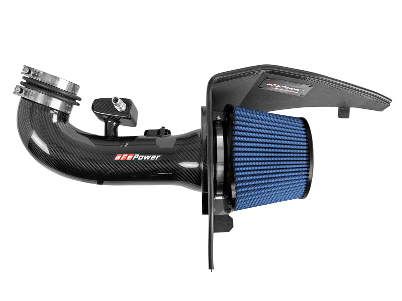 aFe 19-20 GM Trucks 5.3L/6.2L Track Series Carbon Fiber Cold Air Intake System With Pro 5R Filters-thumbmail-6