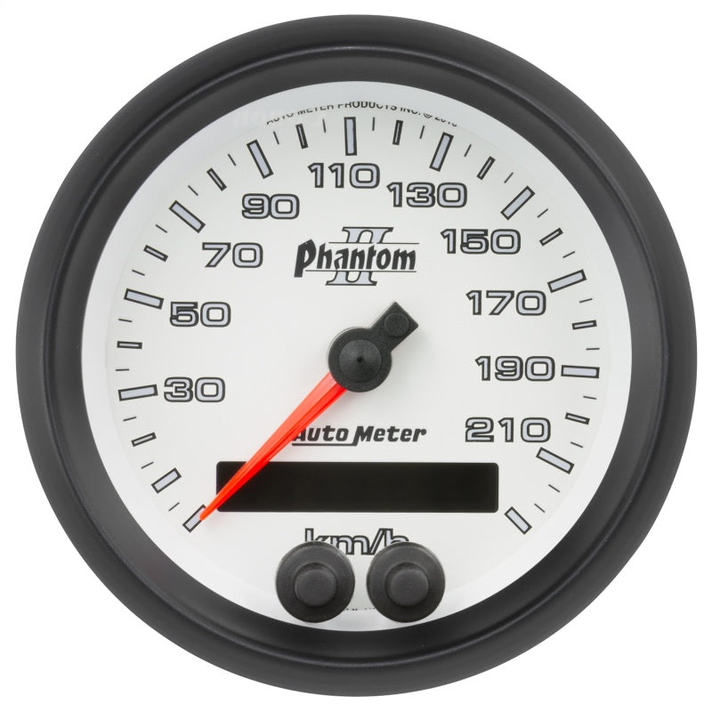 Autometer Phantom II 3-3/8in 0-225KM/H (GPS) Speedometer Gauge-thumbmail-1