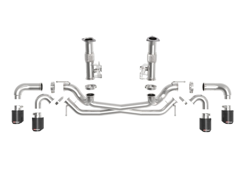 aFe MACH Force-Xp 3in to 2-1/2in 304SS Cat-Back (No Muff.) 2020 Chevy Corvette 6.2L - Carbon Tip-thumbmail-3