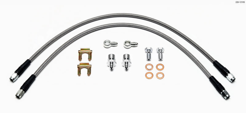 Wilwood Flexline Kit D52 Caliper 18in w/ Banjo 10mm -3/8-24 Chassis-thumbmail-1