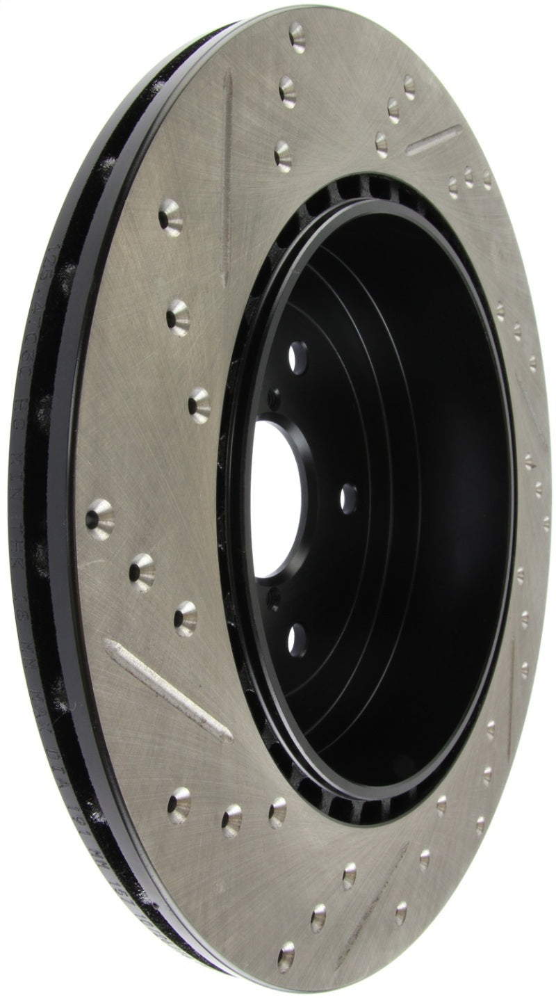StopTech 08+ Subaru STI (Will Not Fit 05-07) Slotted & Drilled Sport Brake Rotor-thumbmail-4