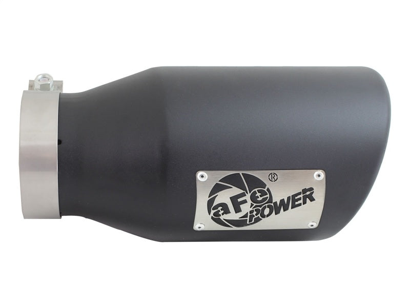 aFe Diesel Exhaust Tip Bolt On Black 4in Inlex x 6in Outlet x 12in-thumbmail-3