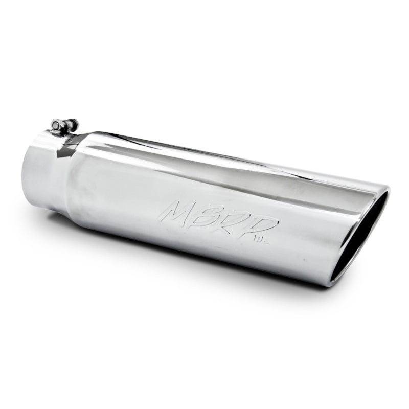 MBRP Universal 5in OD Angled Rolled End 4in Inlet 18in Lgth T304 Exhaust Tip-thumbmail-2