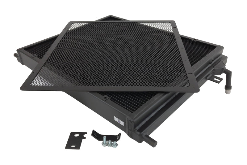 CSF BMW B58/B48 Front Mount Triple-Pass Heat Exchanger w/Rock Guard - Black-thumbmail-10