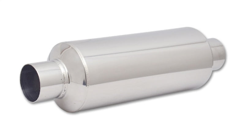 Vibrant SS Resonator (Standard Design) 2.5in inlet/outlet x 18in long w/ 5in OD resonator body-thumbmail-2