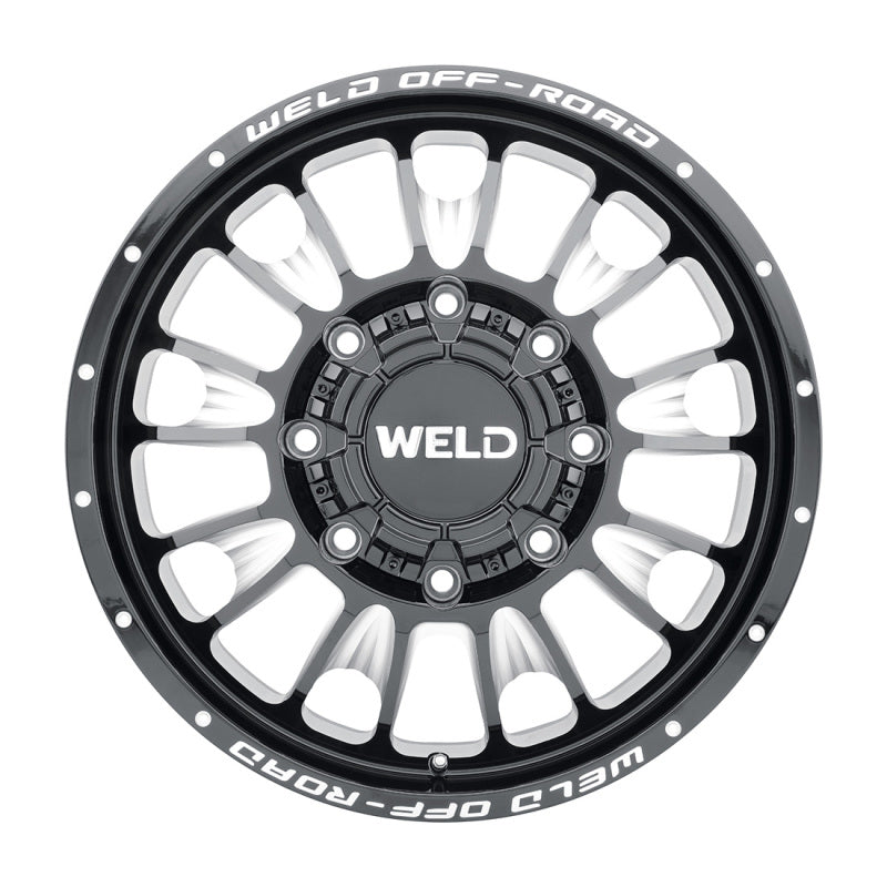 Weld Off-Road W121 20X8.25 Scorch Front 8X200 ET108 BS8.90 Gloss Black MIL 142.2-thumbmail-2