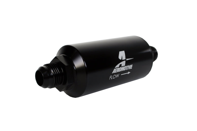 Aeromotive In-Line Filter - (AN -10 Male) 10 Micron Fabric Element Bright Dip Black Finish-thumbmail-2
