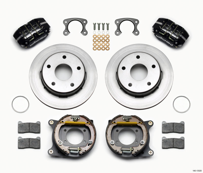 Wilwood Dynapro Lug Mount P/S Park Brake Kit Small Ford 2.36in Off Bronco 5 x 5.50-thumbmail-1
