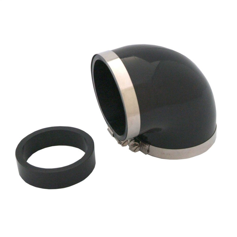 Spectre Coupler Elbow Reducer 3in. / 90 Degree w/2.5in. Insert (PVC) - Black-thumbmail-2