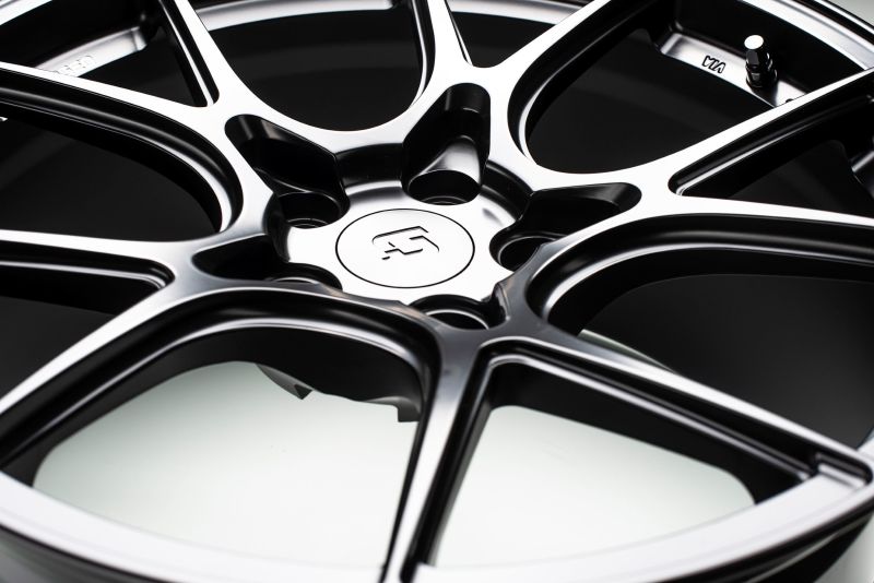 Titan 7 T-CS5 18x9.5 5x114.3 +40 Offset / 73 CB Machine Black Wheel (Hub Ring Req.)-thumbmail-3