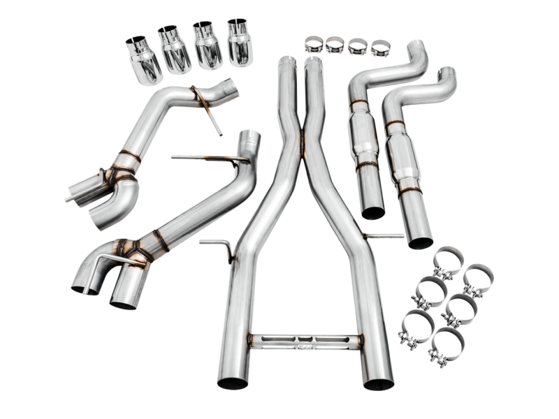 AWE Tuning 16-19 Chevy Camaro SS Resonated Cat-Back Exhaust -Track Edition (Quad Chrome Silver Tips)-thumbmail-4