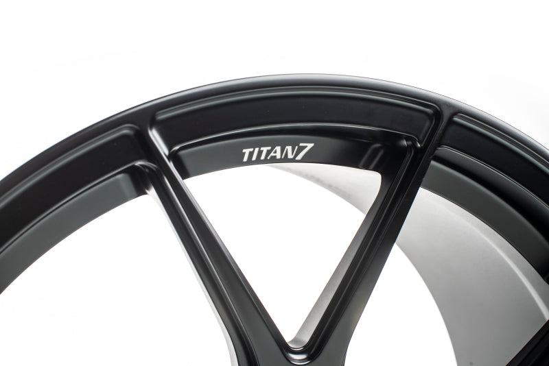 Titan 7 T-CS5 18x9.5 5x114.3 +40 Offset / 73 CB Machine Black Wheel (Hub Ring Req.)-thumbmail-4