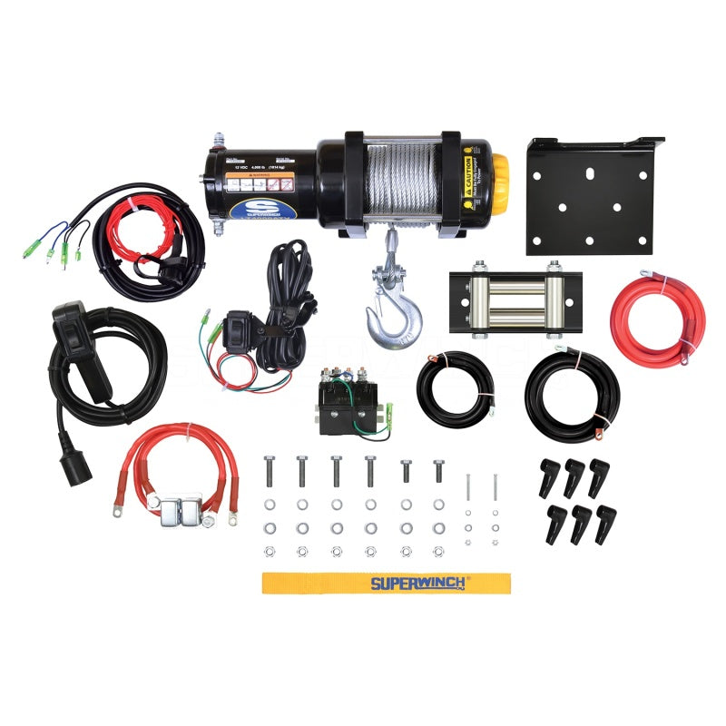 Superwinch 4000 LBS 12V DC 3/16in x 50ft Steel Rope LT4000 Winch-thumbmail-2